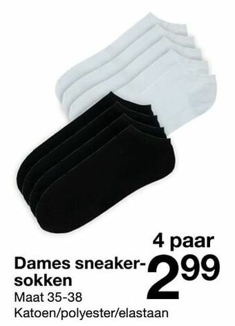 Zeeman Dames sneakersokken aanbieding