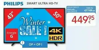 Eldi Philips smart ultra hd-tv 43pus7505-12 aanbieding
