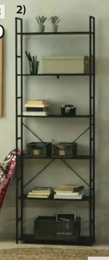 Jysk Rek deco fineer en staal. aanbieding