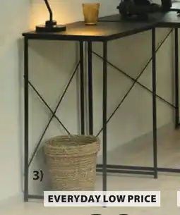 Jysk Bureau deco fineer en staal aanbieding
