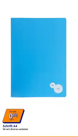 Action Schrift A4 aanbieding