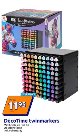 Action DécoTime twinmarkers aanbieding