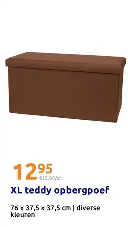 Action xl teddy opbergpoef aanbieding