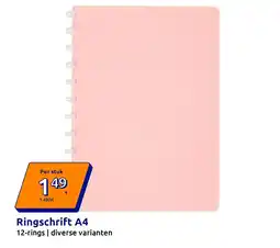 Action Ringschrift A4 aanbieding
