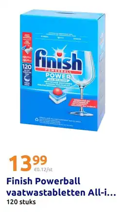 Action Finish Powerball vaatwastabletten All-i... aanbieding