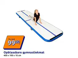 Action Opblaasbare gymnastiekmat aanbieding