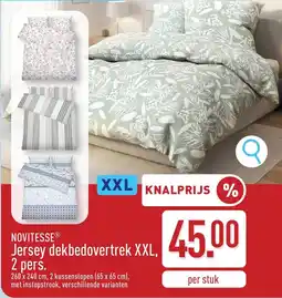 ALDI Jersey dekbedovertrek xxl aanbieding