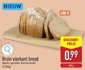 ALDI Bruin vierkant brood aanbieding