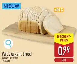 ALDI Wit vierkant brood aanbieding