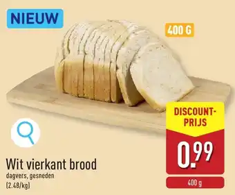ALDI Wit vierkant brood aanbieding