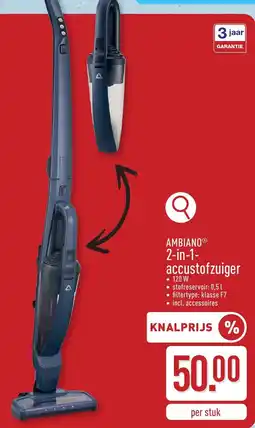 ALDI ambiano 2-in-1-accustofzuiger aanbieding