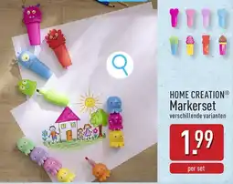 ALDI Home Creation Markerset aanbieding