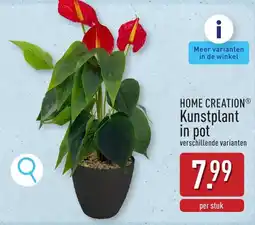 ALDI Kunstplant in pot aanbieding