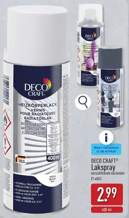ALDI Deco craft lakspray aanbieding