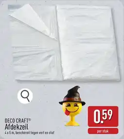 ALDI Deco craft afdekzeil aanbieding