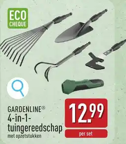 ALDI gardenline 4-in-1-tuingereedschap aanbieding