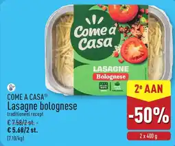 ALDI Lasagne bolognese aanbieding