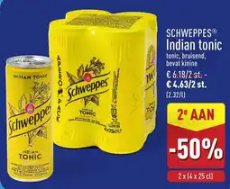 ALDI Schweppes indian tonic aanbieding