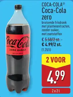 ALDI Coca-Cola zero aanbieding