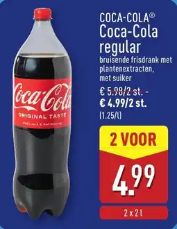 ALDI Coca-Cola regular aanbieding