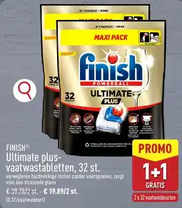 ALDI Finish ultimate plus-vaatwastabletten aanbieding