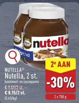 ALDI Nutella Nutella aanbieding