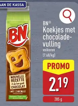 ALDI Bn koekjes met chocolade-vulling aanbieding