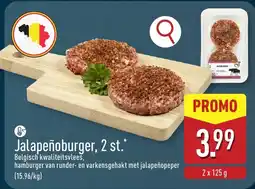 ALDI Jalapeñoburger aanbieding