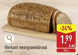 ALDI Vierkant meergranenbrood aanbieding
