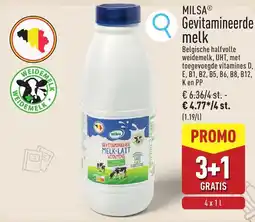 ALDI Gevitamineerde melk aanbieding