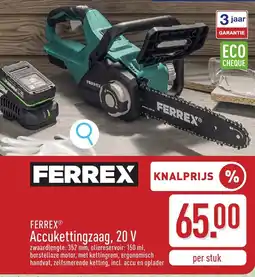 ALDI Ferrex accukettingzaag aanbieding