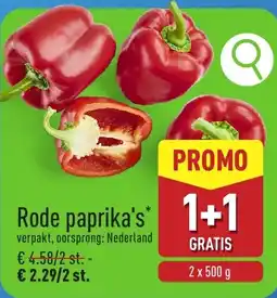 ALDI Rode paprika's aanbieding