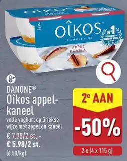 ALDI Danone Oikos appelkaneel aanbieding
