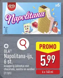ALDI Ola napolitana-ijs aanbieding