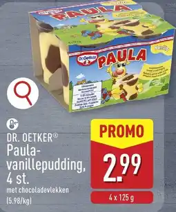 ALDI Dr. Oetker paula-vanillepudding aanbieding