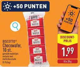 ALDI Biscotto Chocowafers aanbieding