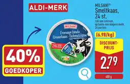 ALDI Milsani smeltkaas aanbieding