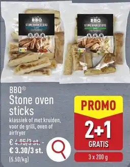 ALDI Bbq stone oven sticks aanbieding