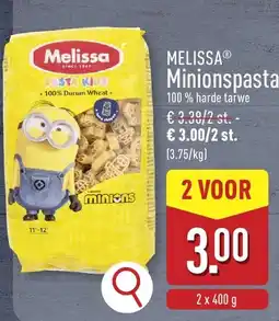 ALDI Melissa Minionspasta aanbieding
