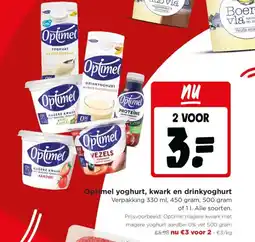 Jumbo Optimel yoghurt kwark en drinkyoghurt aanbieding