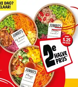 Jumbo Jumbo's poke bowl aanbieding