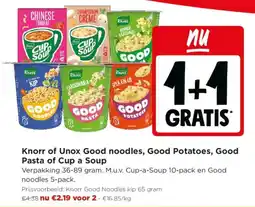 Jumbo Knorr of Unox good noodles, good potatoes, good pasta of cup a soup aanbieding
