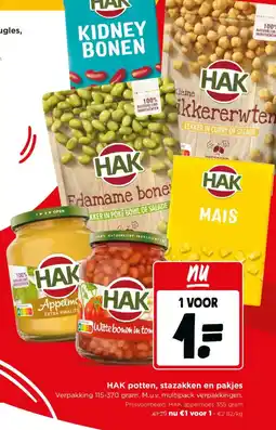 Jumbo HAK potten, stazakken en pakjes aanbieding