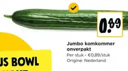 Jumbo Jumbo komkommer aanbieding