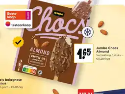 Jumbo Jumbo Chocs Almond aanbieding