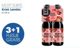 Prik en Tik Mort subite kriek lambic aanbieding