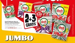 Jumbo Dreft platinum plus en miracle vaatwastabletten aanbieding