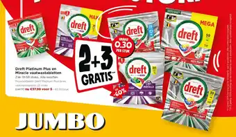 Dreft platinum plus en miracle vaatwastabletten