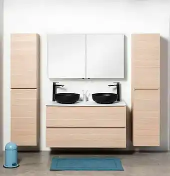 Zelfbouwmarkt Badmeubel Dotan Naturel Eik 1200 Mm Opbouwtablet Mat aanbieding