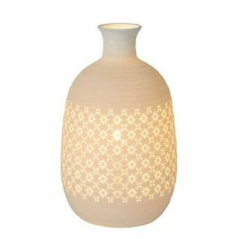 Leen Bakker Lucide tafellamp Tiesse - wit - Ø15,4 cm - Leen Bakker aanbieding